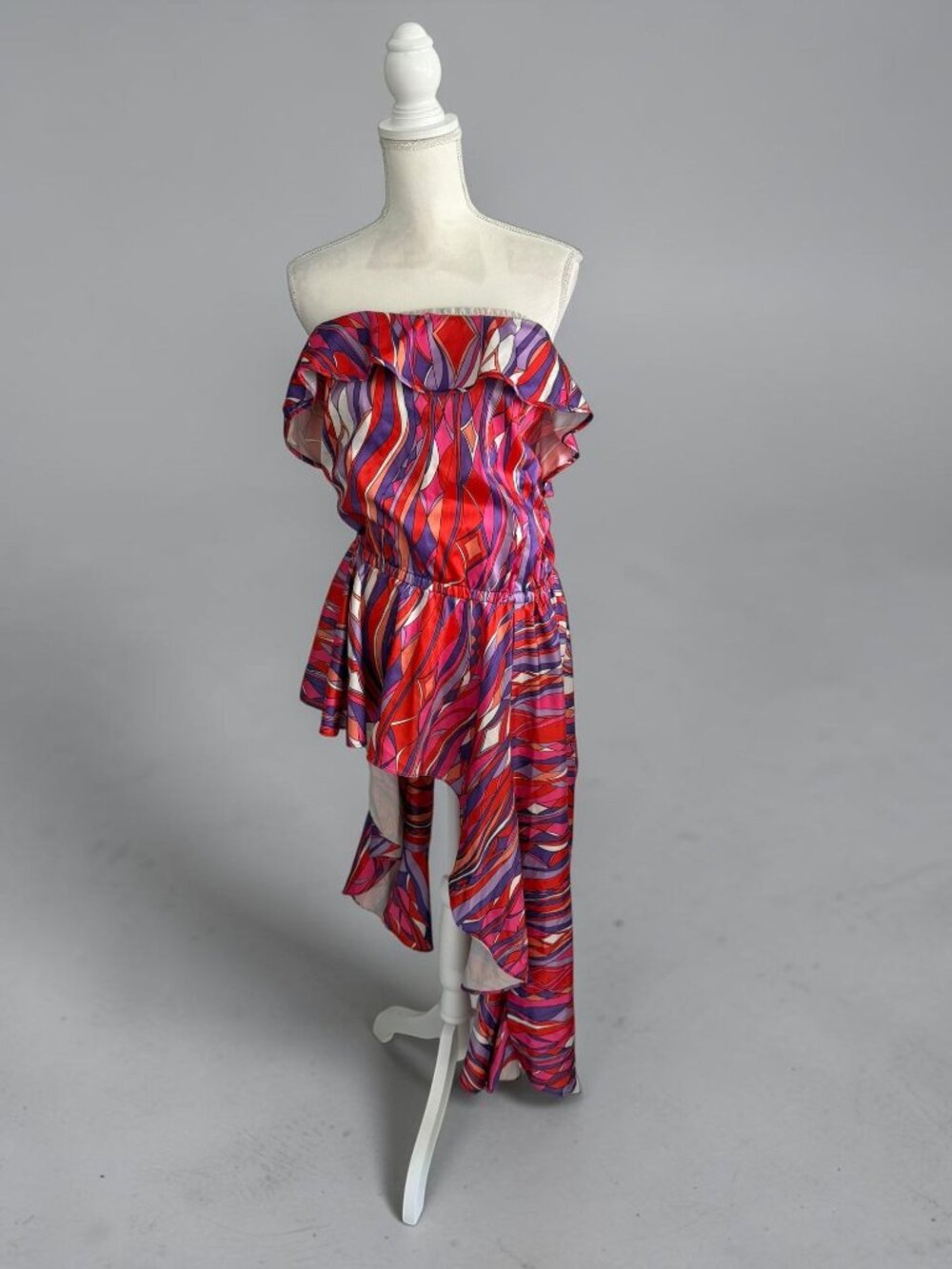 RACHELLYN 70s Swirl Mini Dress Size XS